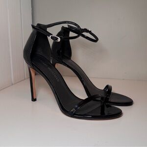 Stuart Weitzmen Black Patent Leather Heels